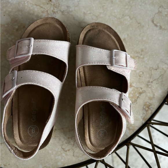 cat and jack size 9 toddler shoes sandals pink - Picture 2 of 3